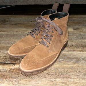 Thursday Boots Suede Wingtip Camel Boot Sz 8.5 Discounted Model